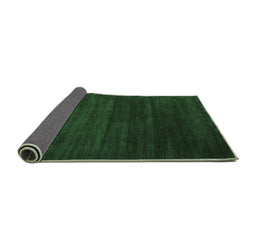Sideview of Abstract Emerald Green Contemporary Rug, con93emgrn