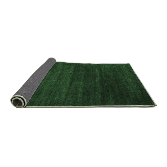Sideview of Abstract Emerald Green Contemporary Rug, con93emgrn