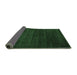 Sideview of Abstract Emerald Green Contemporary Rug, con93emgrn