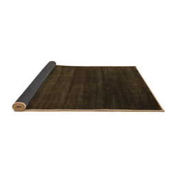 Sideview of Abstract Brown Contemporary Rug, con93brn