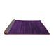 Sideview of Abstract Purple Contemporary Rug, con93pur