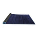 Sideview of Abstract Blue Contemporary Rug, con93blu