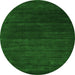 Machine Washable Abstract Green Contemporary Area Rugs, wshcon93grn