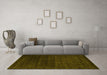 Machine Washable Abstract Yellow Contemporary Rug in a Living Room, wshcon93yw