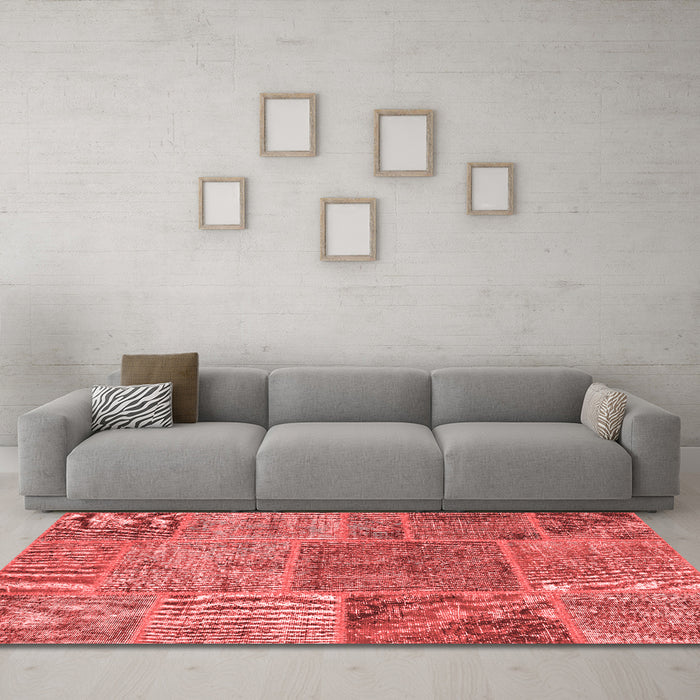 Transitional Red Washable Rugs