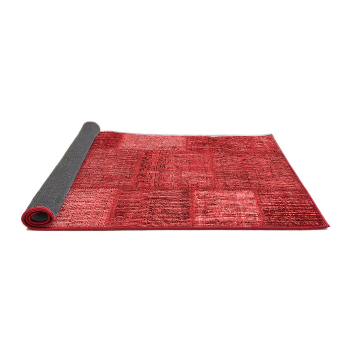 Patchwork Red Transitional Area Rugs