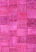 Patchwork Pink Transitional Rug, con942pnk