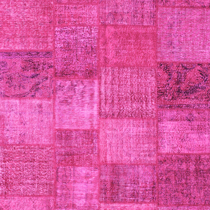 Patchwork Pink Transitional Rug, con942pnk