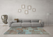 Machine Washable Patchwork Light Blue Transitional Rug in a Living Room, wshcon942lblu