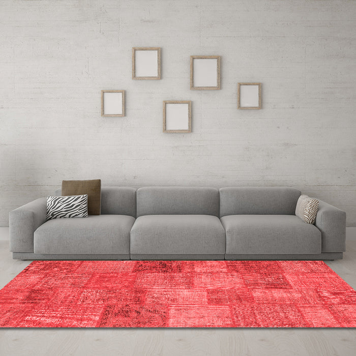 Transitional Red Washable Rugs