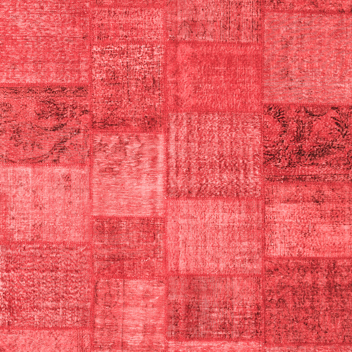 Patchwork Red Transitional Area Rugs