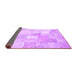 Sideview of Abstract Purple Contemporary Rug, con943pur