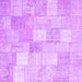 Square Machine Washable Abstract Purple Contemporary Area Rugs, wshcon943pur