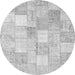 Machine Washable Abstract Gray Contemporary Rug, wshcon943gry