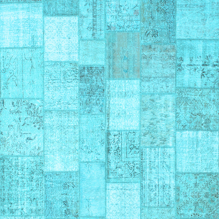 Abstract Light Blue Contemporary Rug, con943lblu