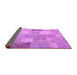 Sideview of Patchwork Pink Transitional Rug, con944pnk