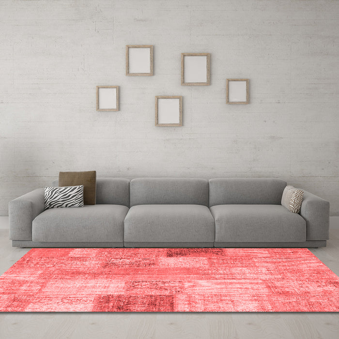 Transitional Red Washable Rugs