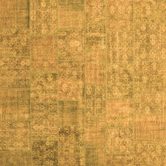 Serging Thickness of Patchwork Orange Transitional Rug, con945org