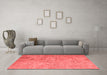 Transitional Red Washable Rugs