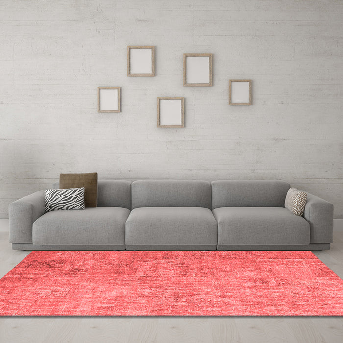 Transitional Red Washable Rugs