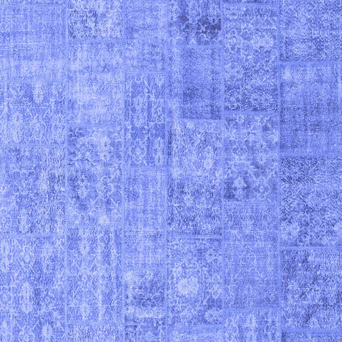 Patchwork Blue Transitional Rug, con945blu