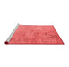 Transitional Red Washable Rugs