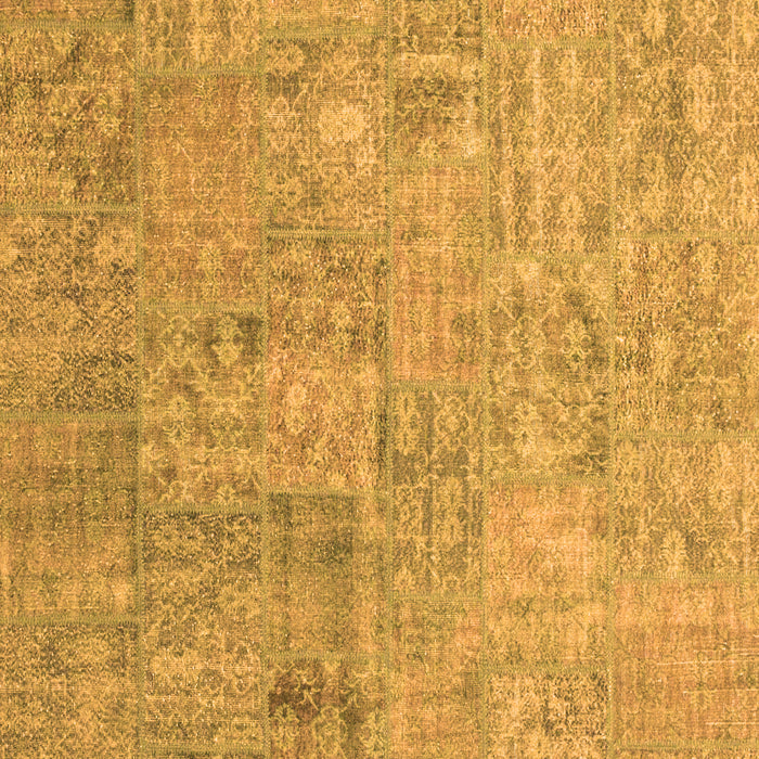 Patchwork Orange Transitional Rug, con945org