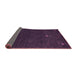 Sideview of Abstract Purple Contemporary Rug, con946pur