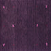 Square Abstract Purple Contemporary Rug, con946pur