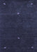 Abstract Blue Contemporary Rug, con946blu