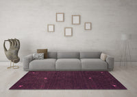 Machine Washable Abstract Pink Contemporary Rug, wshcon946pnk