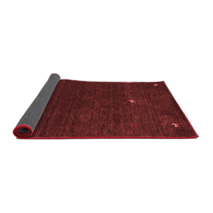 Abstract Red Contemporary Area Rugs