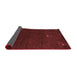 Abstract Red Contemporary Area Rugs