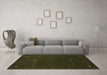 Machine Washable Abstract Brown Contemporary Rug in a Living Room,, wshcon946brn