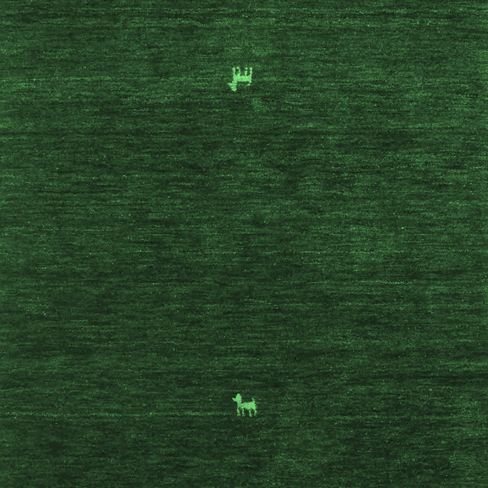 Abstract Emerald Green Contemporary Rug, con946emgrn