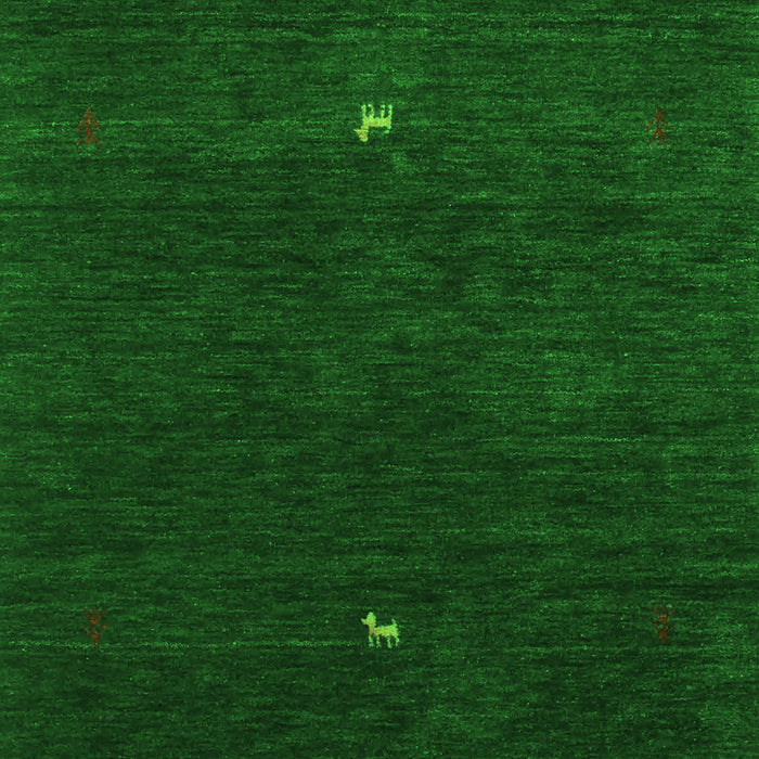 Abstract Green Contemporary Rug, con946grn