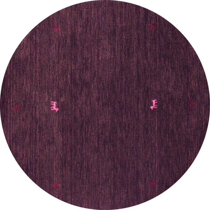 Round Abstract Pink Contemporary Rug, con946pnk