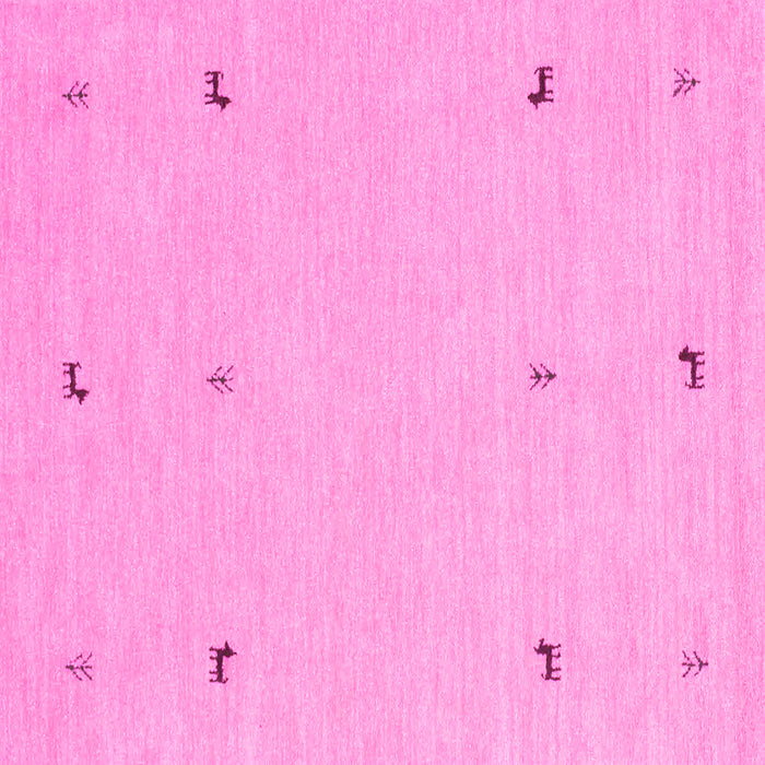 Square Solid Pink Modern Rug, con947pnk