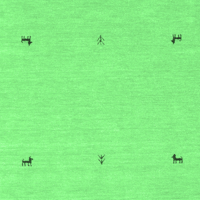 Solid Emerald Green Modern Rug, con947emgrn