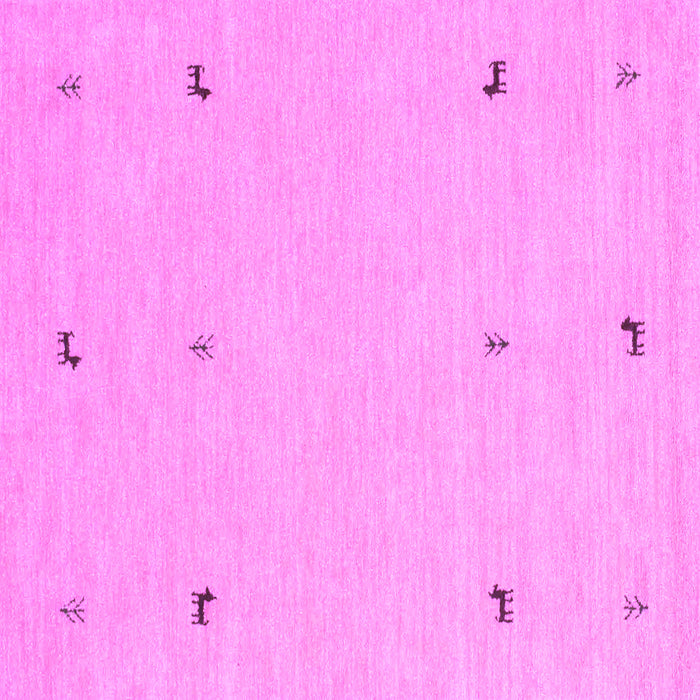 Square Machine Washable Solid Purple Modern Area Rugs, wshcon947pur