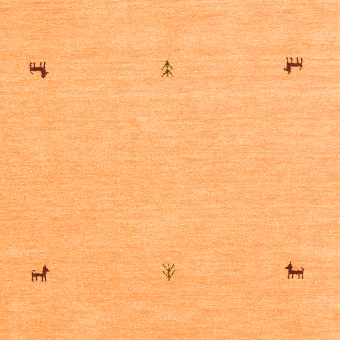 Solid Orange Modern Rug, con947org