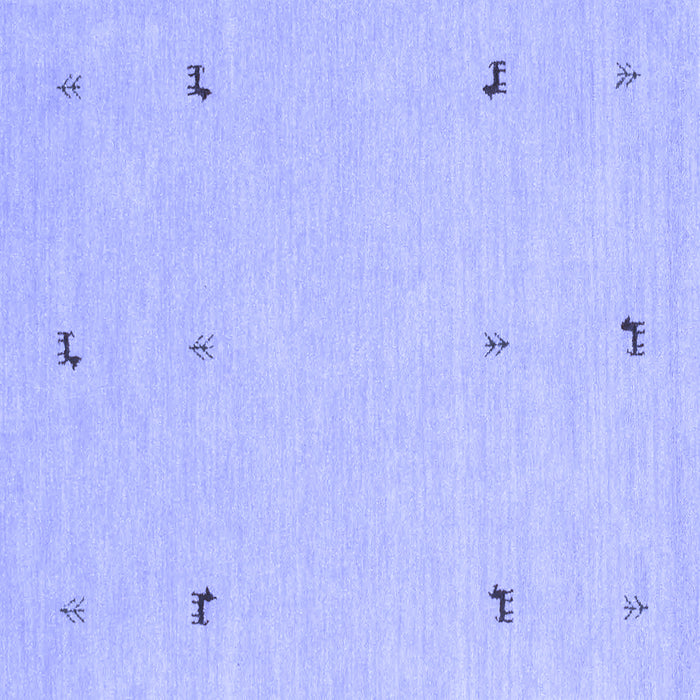 Square Solid Blue Modern Rug, con947blu