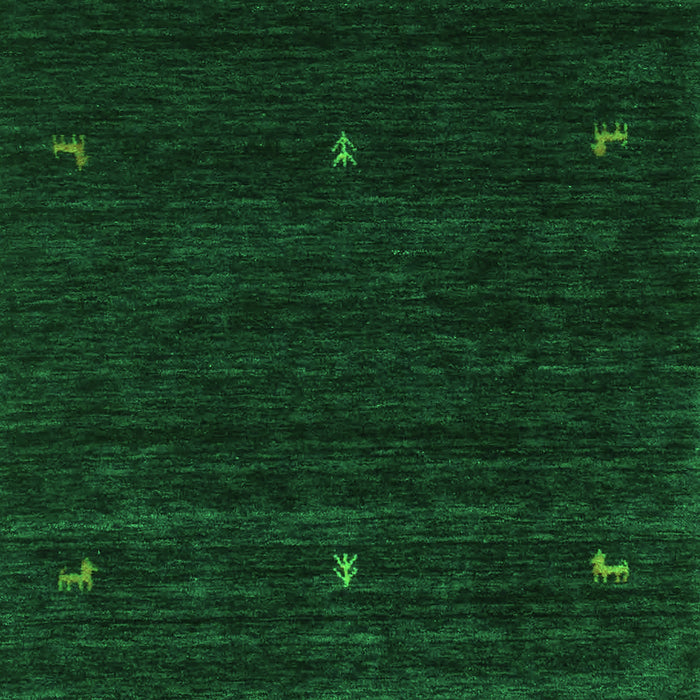 Abstract Green Contemporary Rug, con948grn