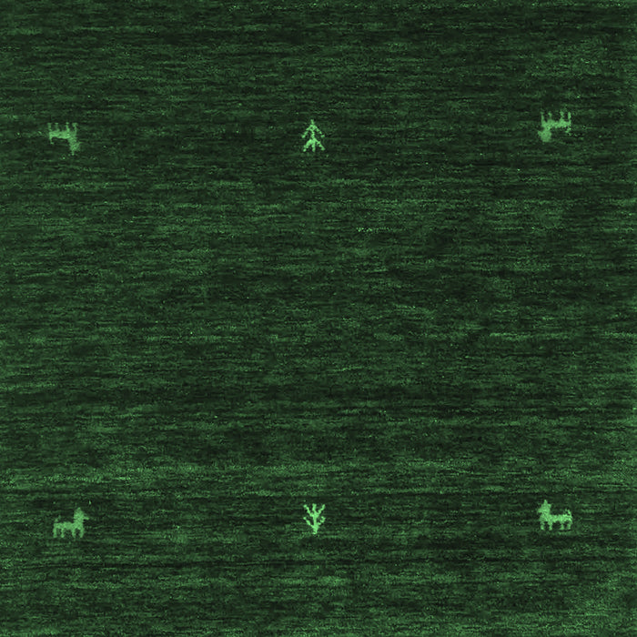 Abstract Emerald Green Contemporary Rug, con948emgrn
