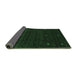 Sideview of Abstract Emerald Green Contemporary Rug, con948emgrn