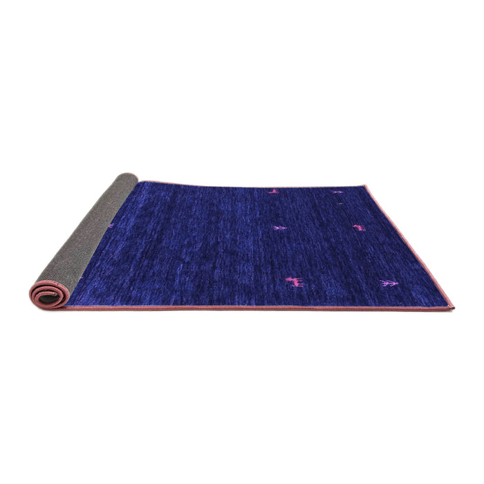 Sideview of Abstract Purple Contemporary Rug, con948pur