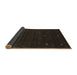 Sideview of Abstract Brown Contemporary Rug, con948brn