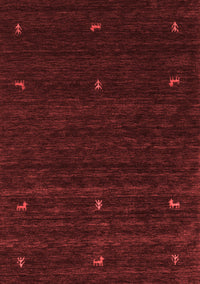 Abstract Red Contemporary Rug, con948red