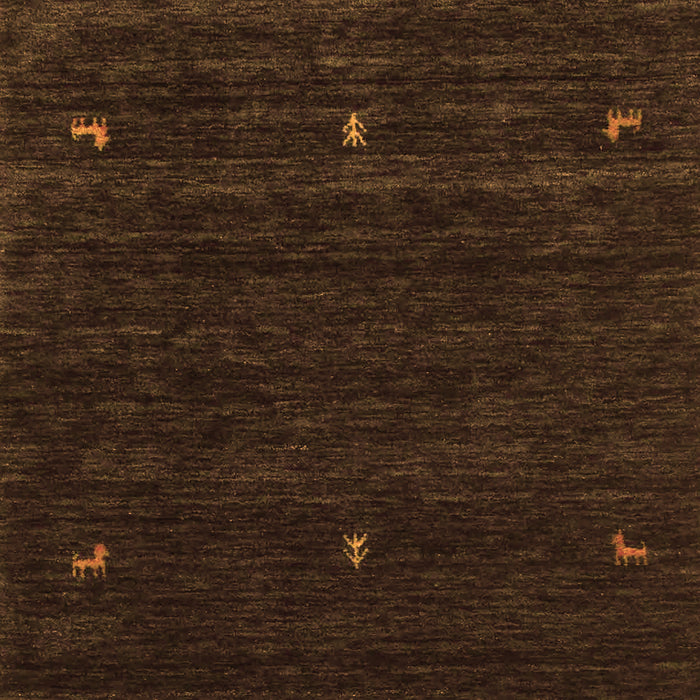 Abstract Orange Contemporary Rug, con948org