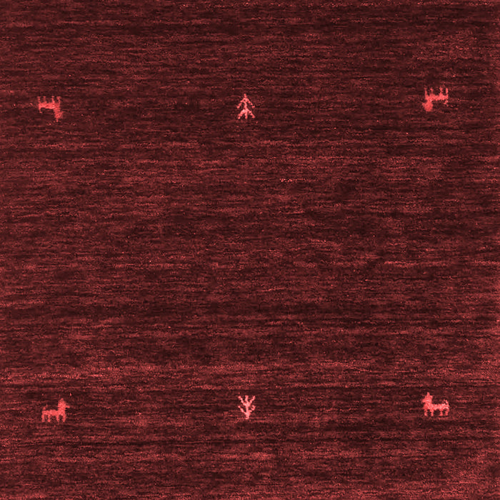 Machine Washable Abstract Red Contemporary Rug, wshcon948red